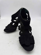 Pre-Owned Tory Burch Black Size 7 Caged Heels | True Fashionistas.