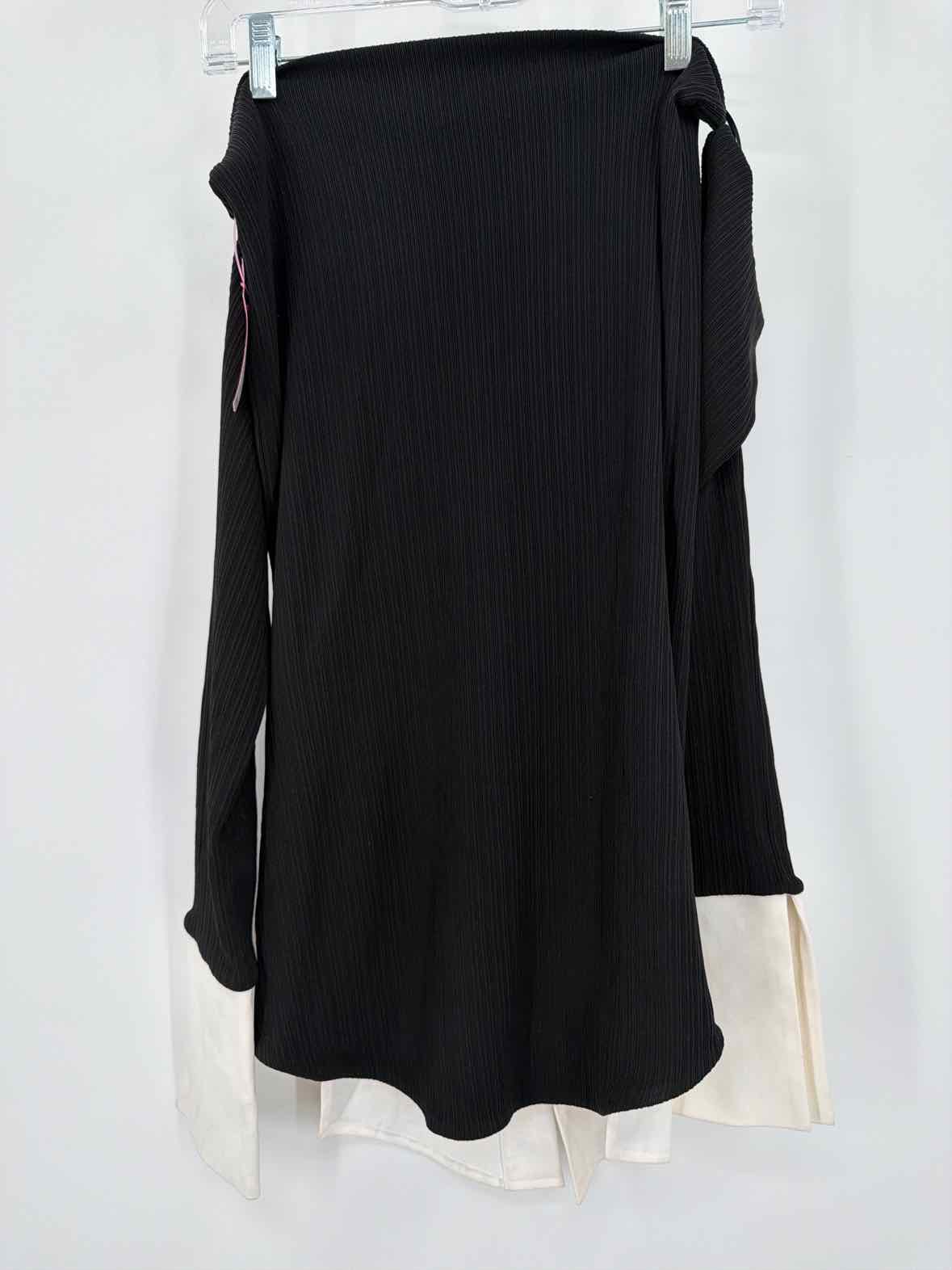 Pre-Owned Aaizel Black Size 4 Short Long Sleeve Dress | True Fashionistas.