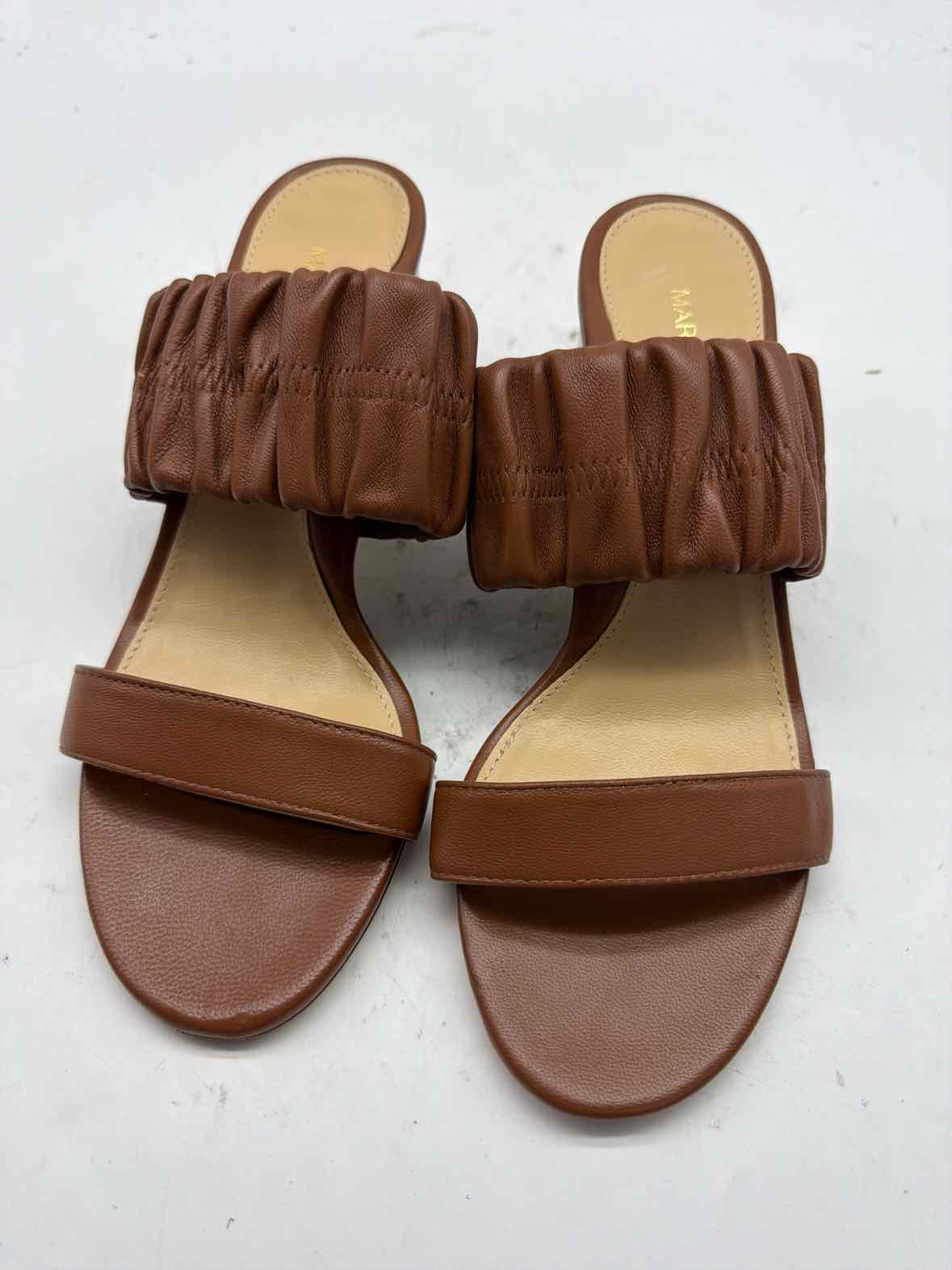 Pre-Owned Marion Parke Tan Size 7 Mule Heels | True Fashionistas.