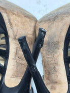 Pre-Owned Jimmy Choo Black Size 37 Caged Heels | True Fashionistas.