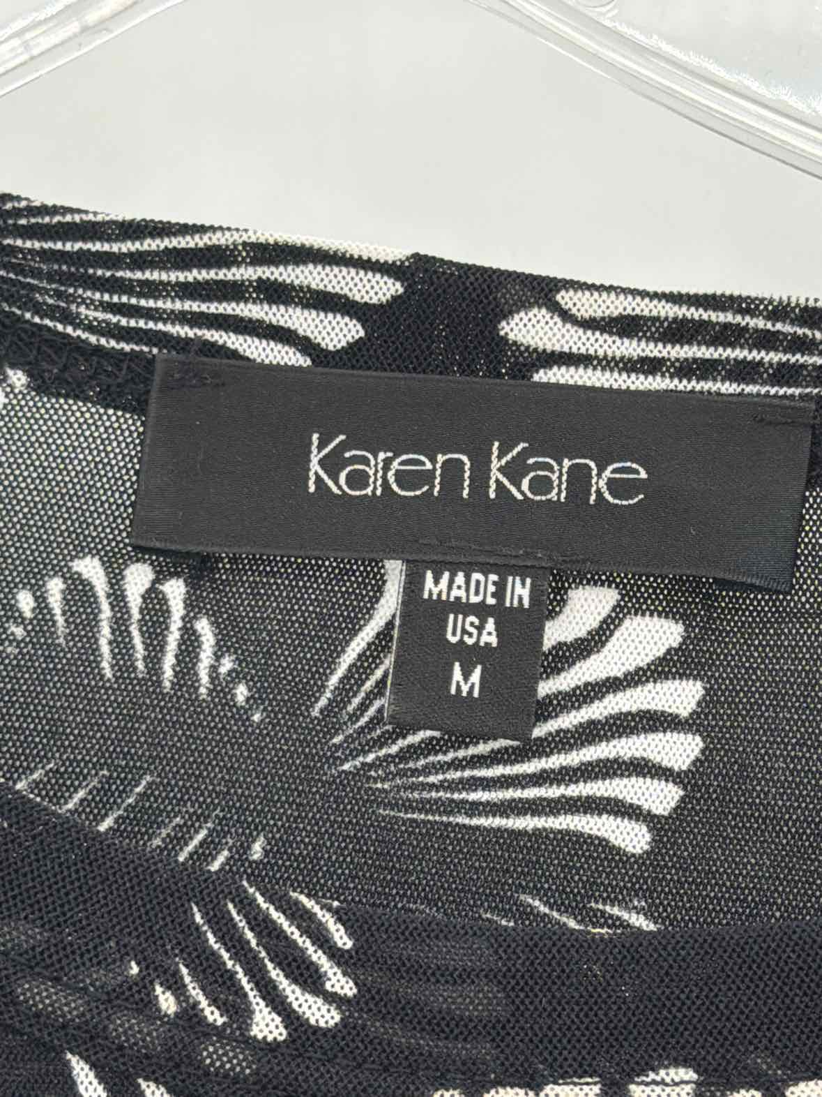Pre-Owned Karen Kane Black Size Medium Mesh Blouse | True Fashionistas.