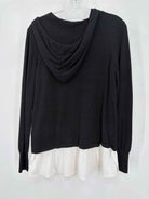 Pre-Owned Susan Graver Black Size Small Hoodie Sweater | True Fashionistas.