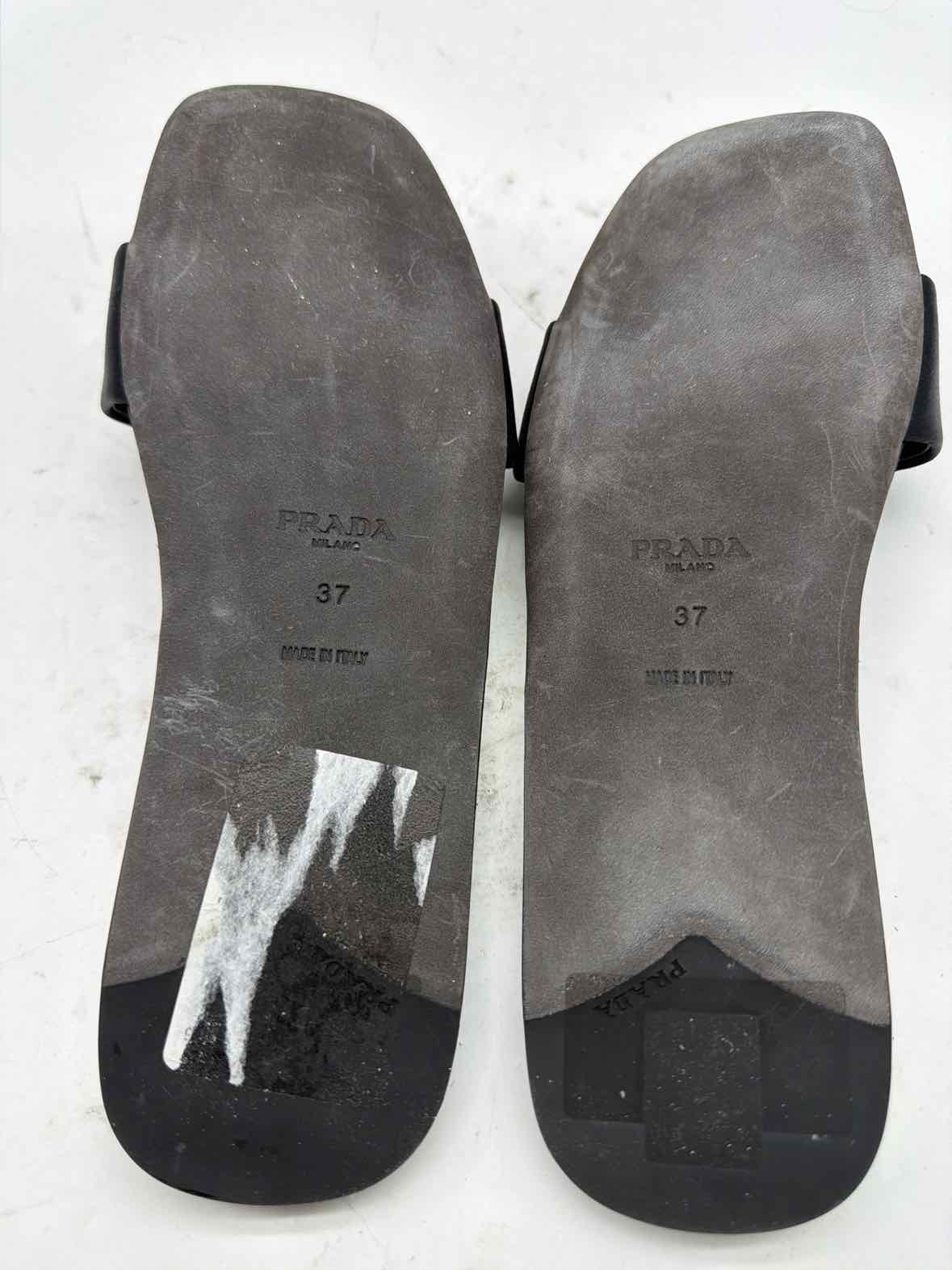 Pre-Owned Prada Black Size 7 Mule Sandals | True Fashionistas.