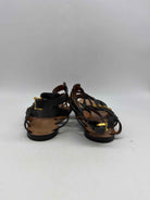 Pre-Owned Valentino Black Size 39 Rockstud Strappy Sandals | True Fashionistas.
