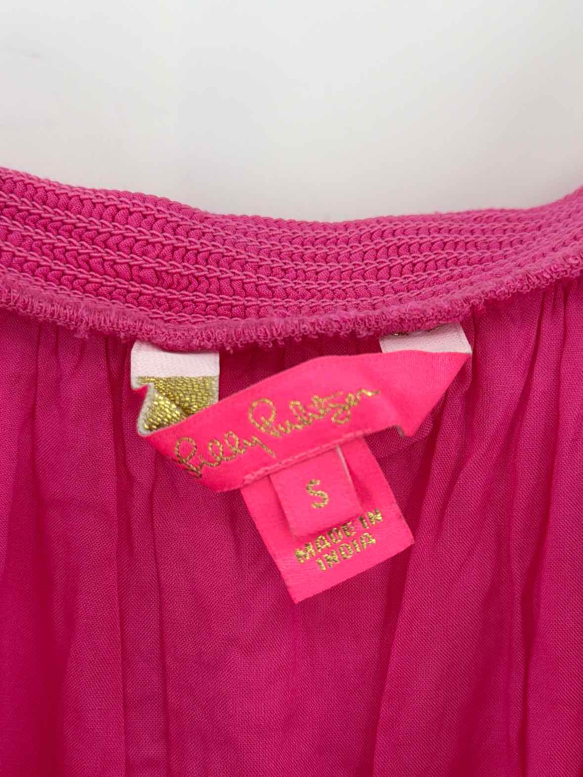 Pre-Owned Lilly Pulitzer Pink Size Small Short Sleeve Romper | True Fashionistas.
