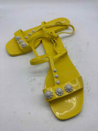 Pre-Owned Melissa + Jason W Yellow Size 10 Jelly Thong Sandals | True Fashionistas.