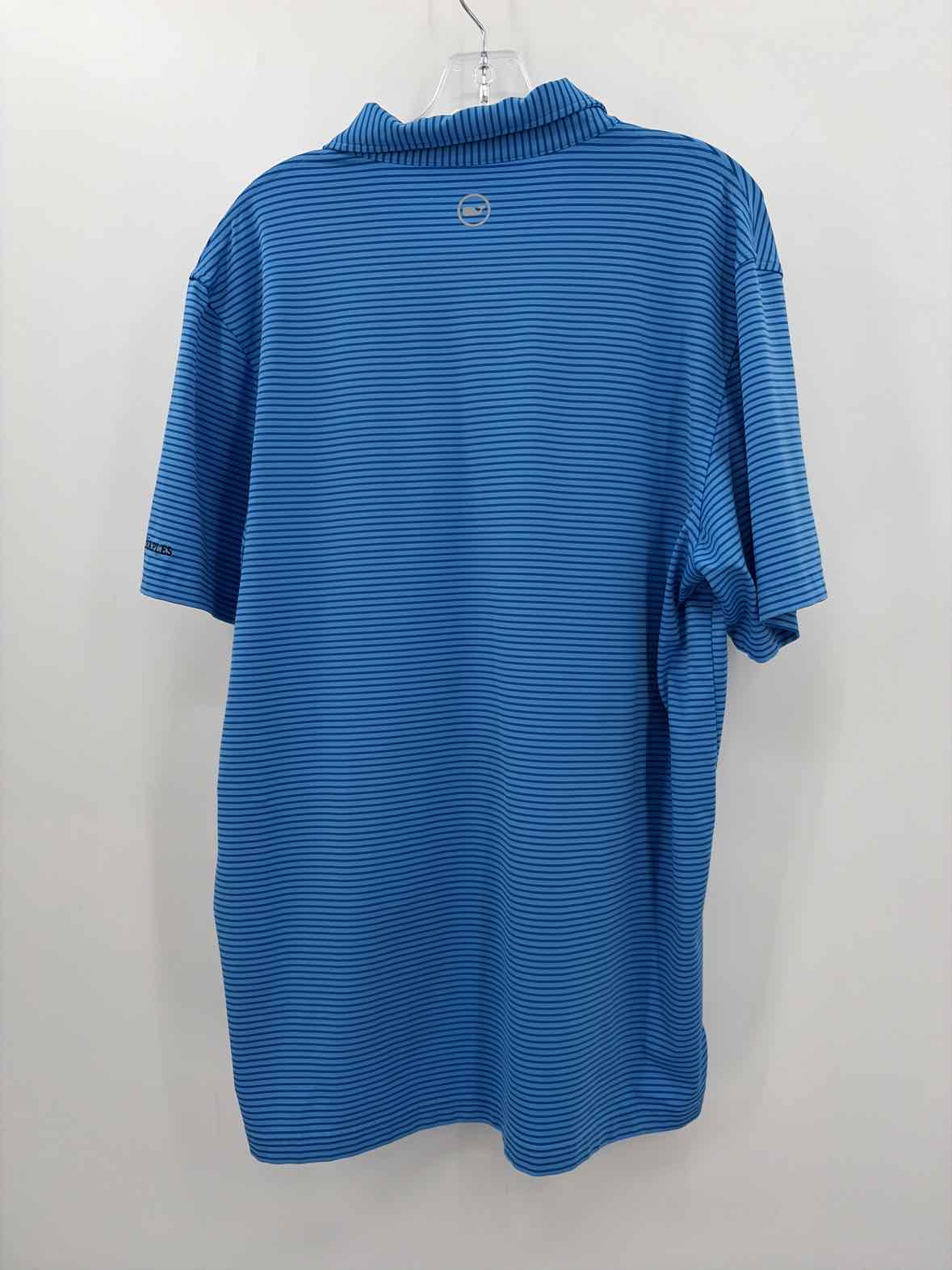 Vineyard Vines Blue Stripe Size Large Men's Polo Shirt | True Fashionistas.