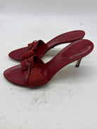 Pre-Owned Gucci Red Size 8 Mule Heels | True Fashionistas.