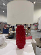 Red Ceramic Accent Lamp | True Fashionistas.