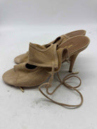 Pre-Owned Aquazzura Tan Size 6 Strappy Heels | True Fashionistas.