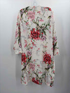 Pre-Owned River Island Ivory Size Small Floral Long Open Jacket | True Fashionistas.