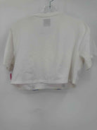 Pre-Owned Hayley Menzies White Size XL Cropped T-shirt | True Fashionistas.