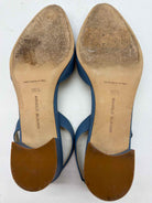 Pre-Owned Manolo Blahnik Blue Size 36.5 Slingback Heels | True Fashionistas.