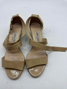 Pre-Owned Jimmy Choo Tan Size 6 Patent Leather Strappy Heels | True Fashionistas.