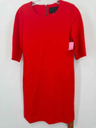 Pre-Owned The Eight Senses Red Size Medium Short Long Sleeve Dress | True Fashionistas.