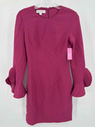 Pre-Owned Michael Kors Collection Purple Size 2 Short Long Sleeve Dress | True Fashionistas.
