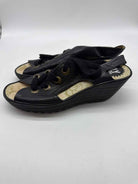 Pre-Owned Fly London Black Size 40 Wedge Heels | True Fashionistas.