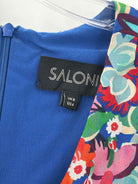 Pre-Owned Saloni Blue Size 4 Long Long Sleeve Dress | True Fashionistas.