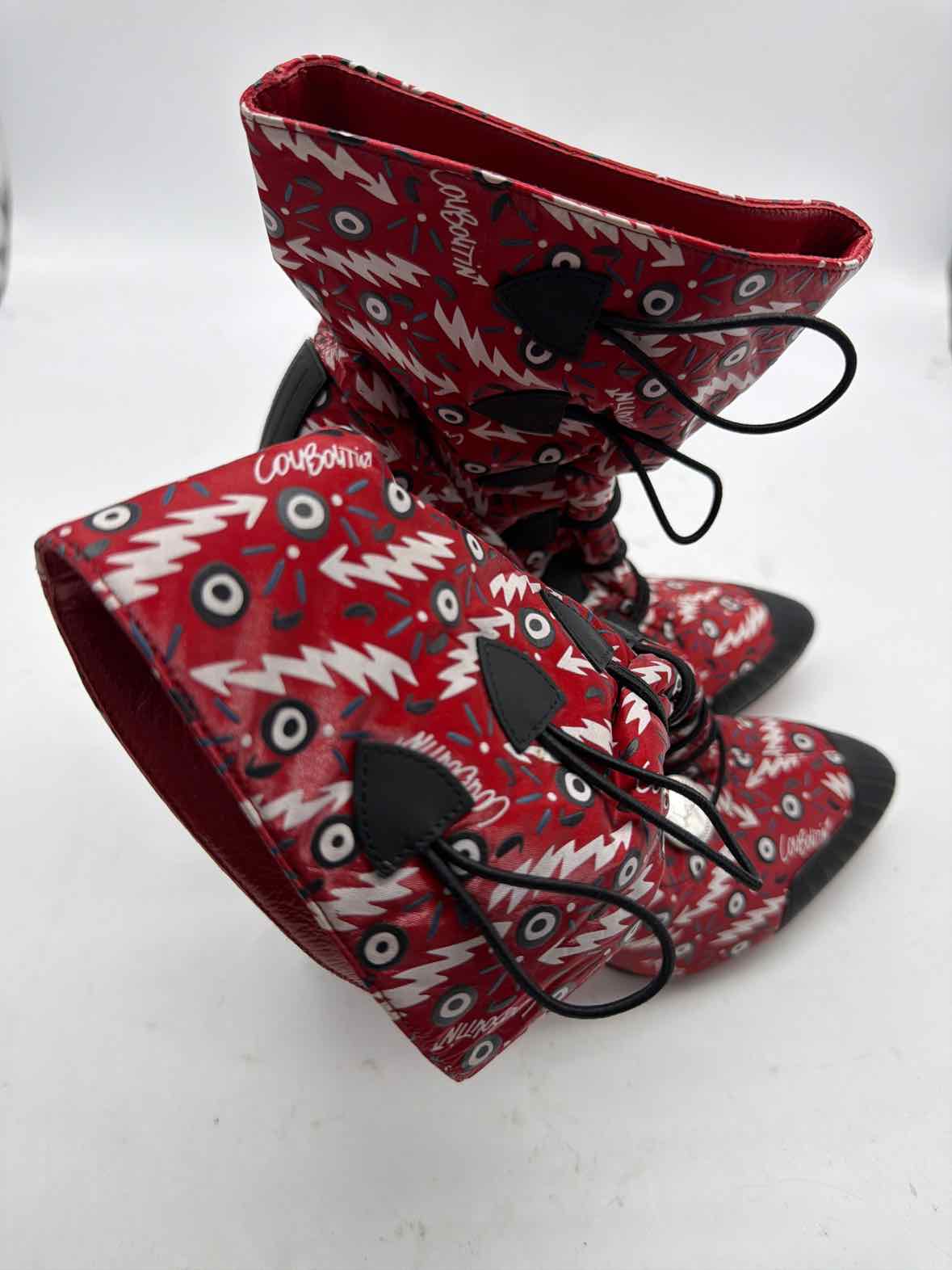 Pre-Owned Christian Louboutin Red Size 36.5 Ankle Boot Ankle Boot | True Fashionistas.