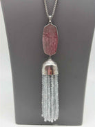 Kendra Scott Silver Tassel Pendant Necklace | True Fashionistas.