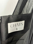 Pre-Owned Chats Black Size Small Midi Evening Gown | True Fashionistas.