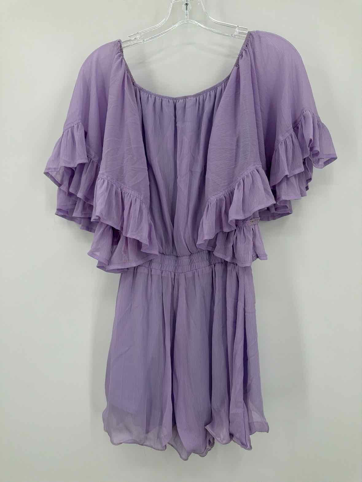 Pre-Owned Endless Rose Purple Size Small Short Sleeve Romper | True Fashionistas.