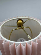 Pink Shade White Base Ceramic Lamp | True Fashionistas.
