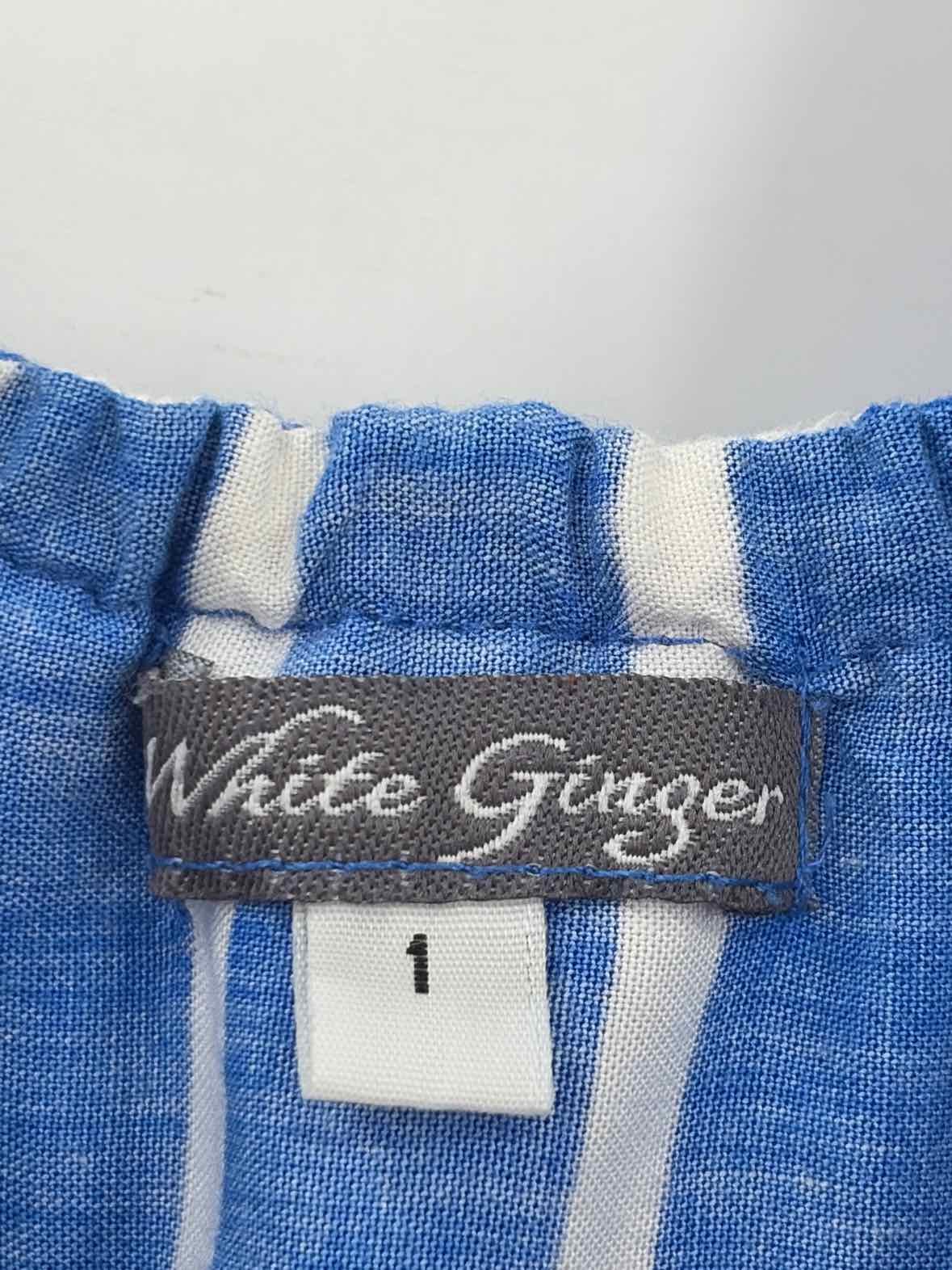 White Ginger Blue Size 1 Midi Sleeveless Dress | True Fashionistas.