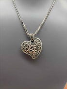 Brighton Silver Heart Pendant Necklace | True Fashionistas.