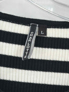 Pre-Owned Charlotte Black Size Large Stripe Sweater | True Fashionistas.