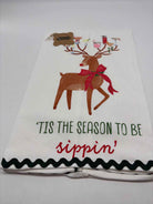 White Christmas Tis the Season Towel | True Fashionistas.