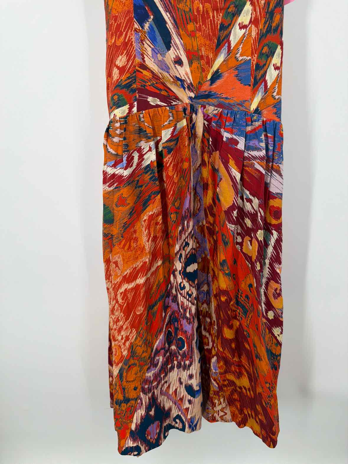 Pre-Owned Farm Rio Orange Size XS Long Sleeveless Dress | True Fashionistas.