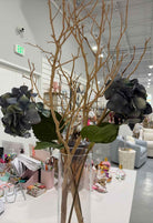 Pottery Barn Vase With Blue Hydrangeas | True Fashionistas.