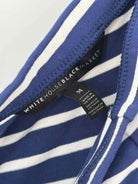 Pre-Owned WHBM Blue Size Medium Stripe Short Short Sleeve Dress | True Fashionistas.