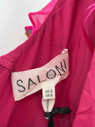 Pre-Owned Saloni Pink Size 8 Midi Sleeveless Dress | True Fashionistas.