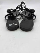 Pre-Owned Valentino Black Size 8 Jelly Thong Sandals | True Fashionistas.