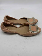 Pre-Owned Roger Vivier Pink Size 8 Patent Leather D'orsay Flats | True Fashionistas.