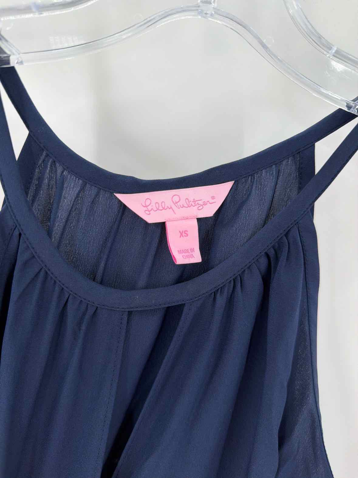 Pre-Owned Lilly Pulitzer Navy Size XS Tank Top | True Fashionistas.