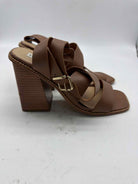 Pre-Owned Steve Madden Tan Size 9 Strappy Heels | True Fashionistas.
