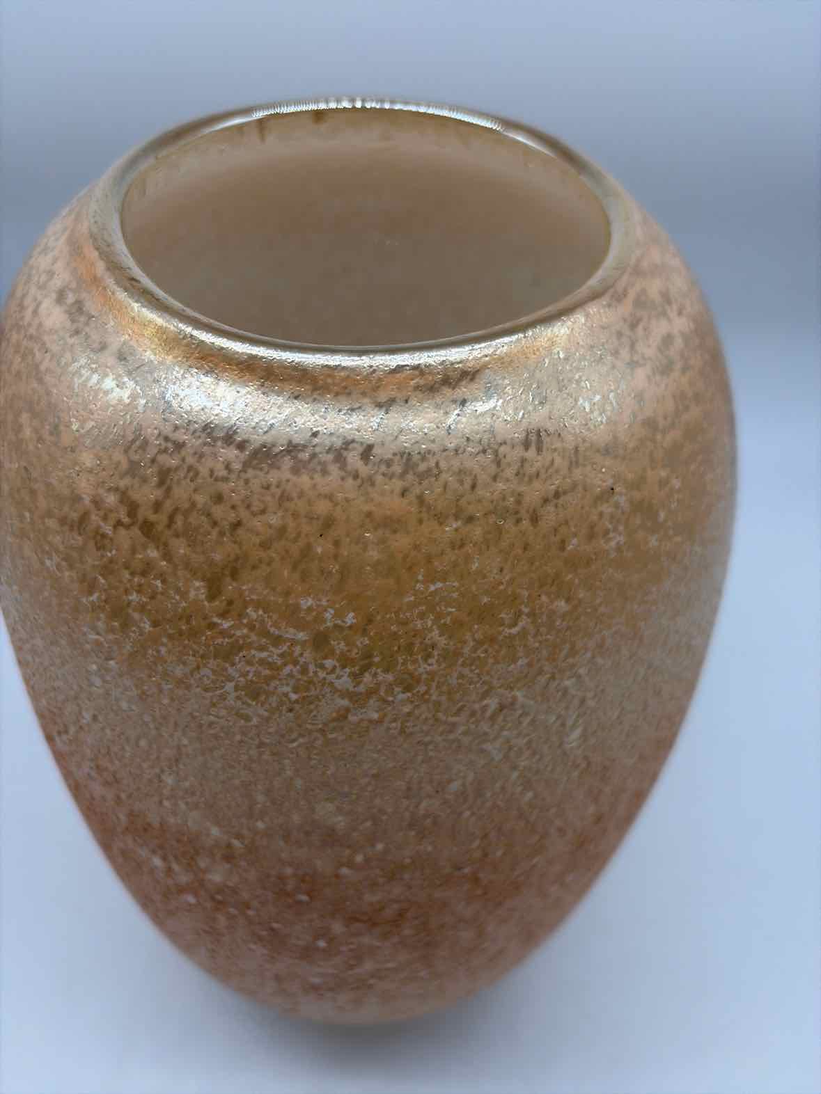Orange Textured Glass Vase | True Fashionistas.