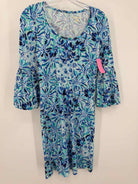 Pre-Owned Lilly Pulitzer Blue Size XXS Short Long Sleeve Dress | True Fashionistas.