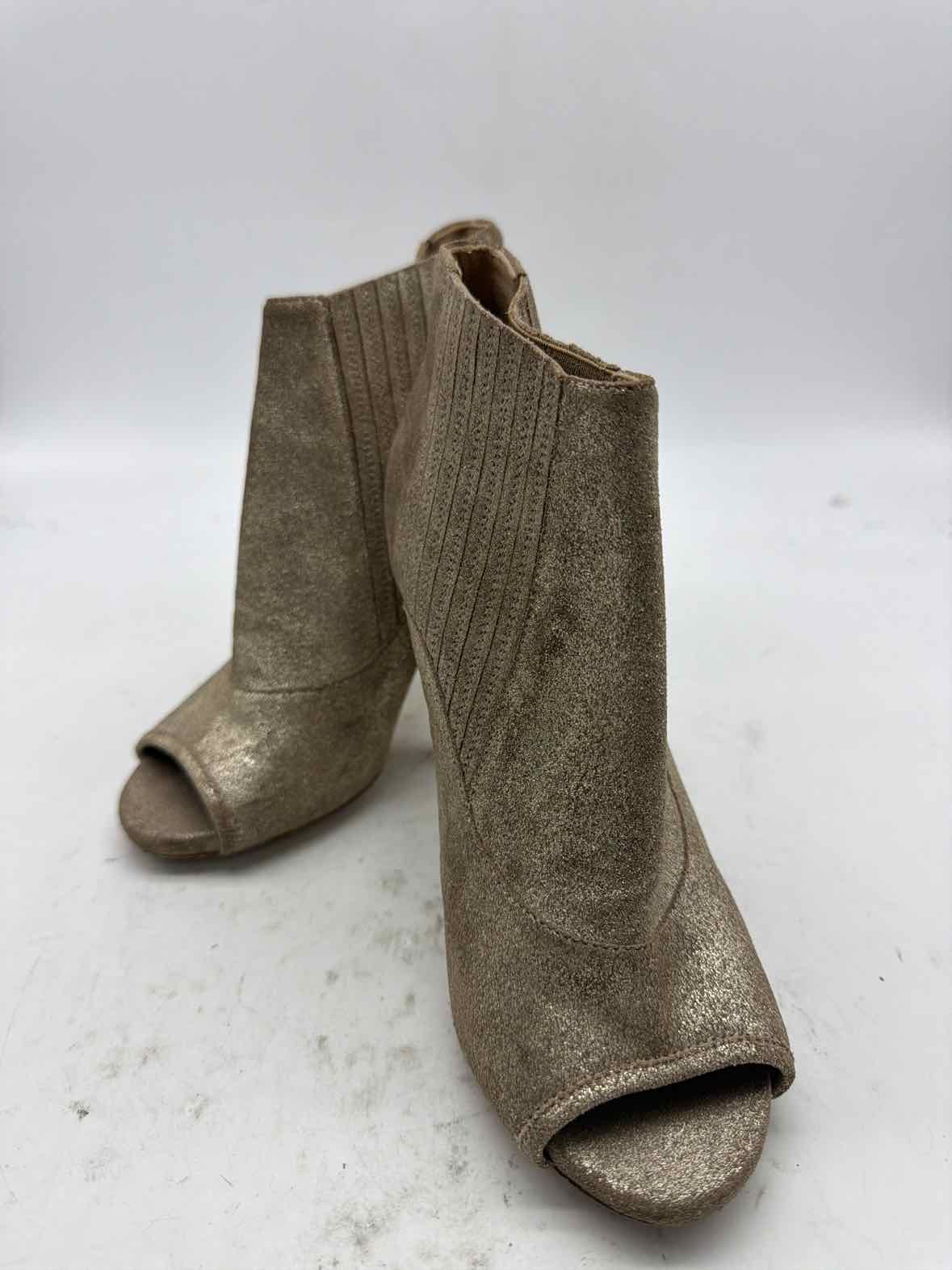 Pre-Owned Jimmy Choo Gold Size 5 Ankle Boots | True Fashionistas.