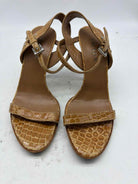 Pre-Owned Prada Tan Size 7 Strappy Heels | True Fashionistas.