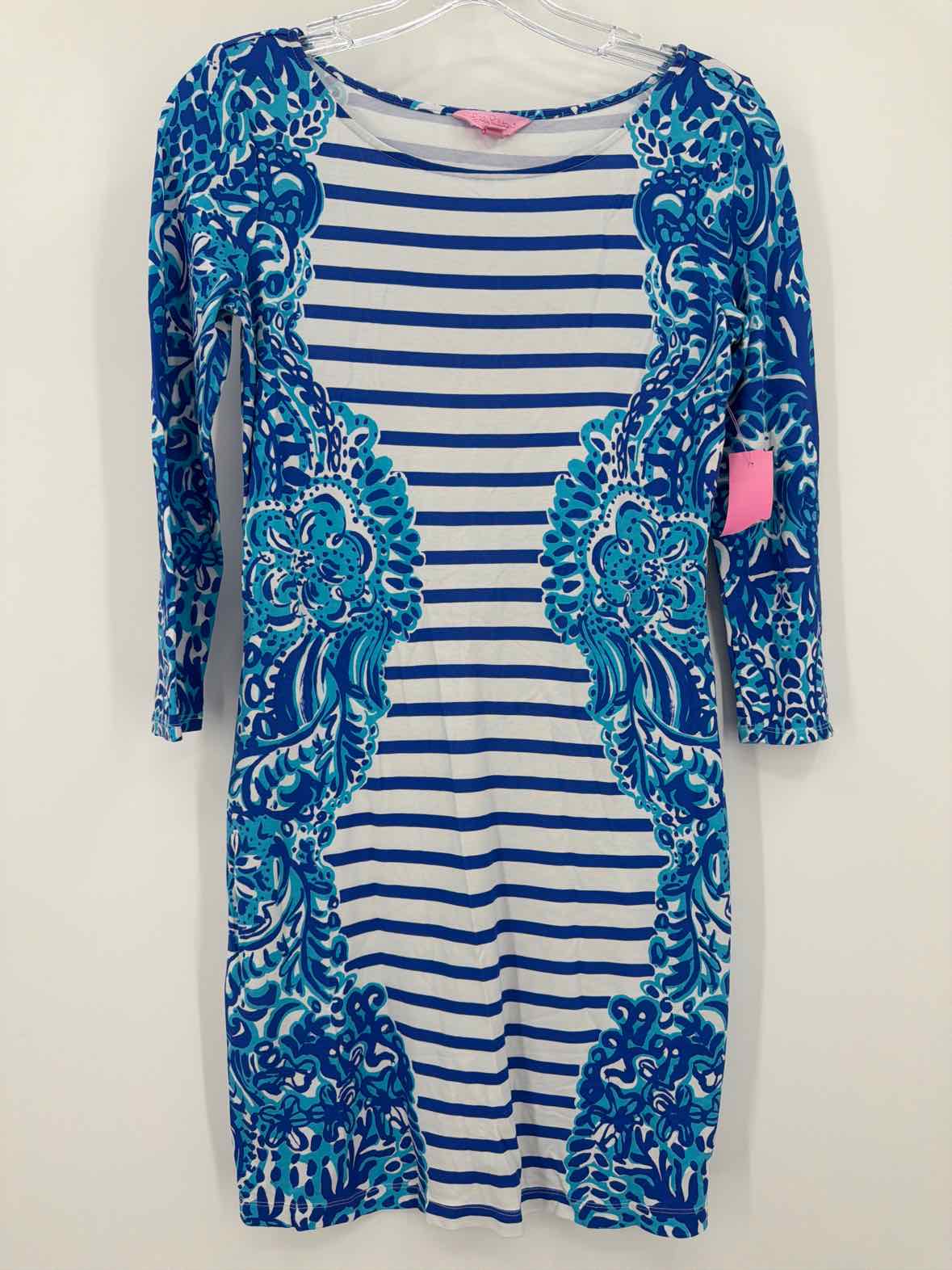 Pre-Owned Lilly Pulitzer Blue Size XS Short Long Sleeve Dress | True Fashionistas.