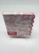 Pink Toile Paper Cocktail Napkins | True Fashionistas.