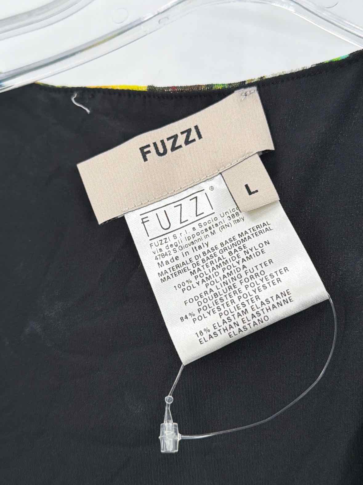 Pre-Owned Fuzzi Black Size Large Mesh Short Long Sleeve Dress | True Fashionistas.