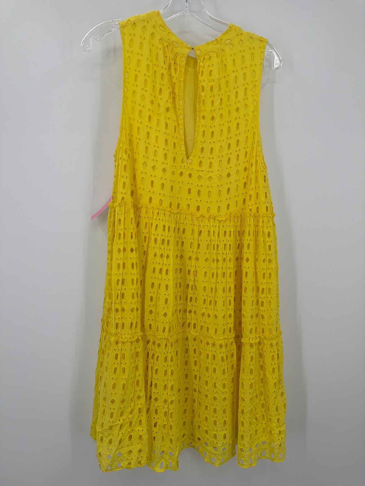 Pre-Owned Lilly Pulitzer Yellow Size XL Short Sleeveless Dress | True Fashionistas.