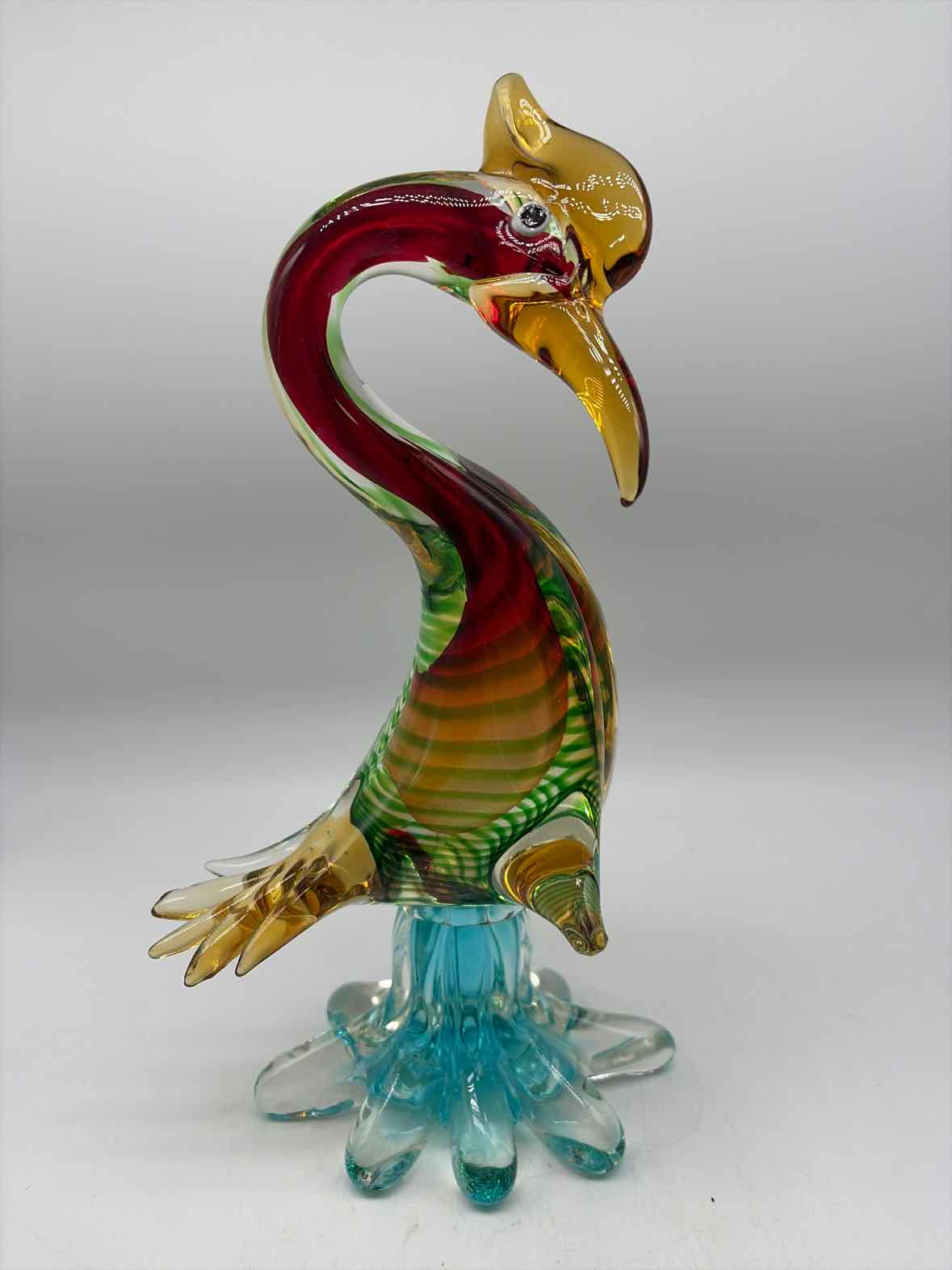 Multi-Colored Glass Bird Statue | True Fashionistas.