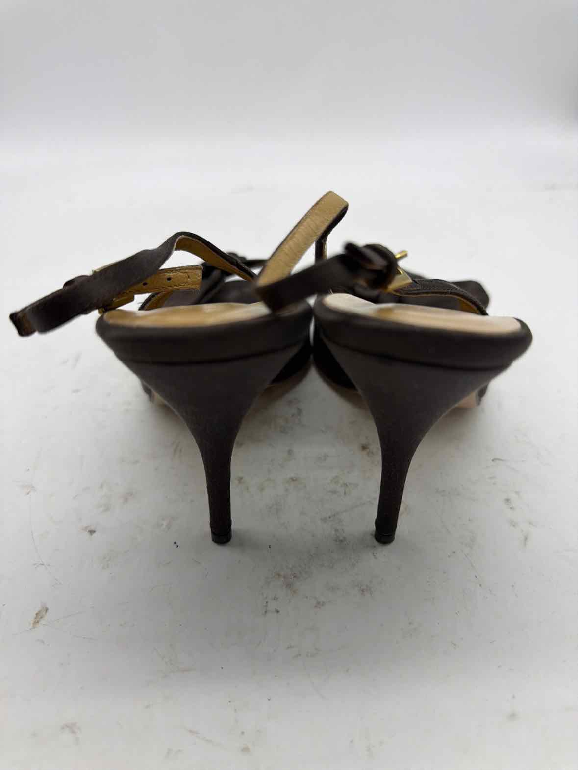 Pre-Owned Valentino Brown Size 7.5 Slingback Heels | True Fashionistas.