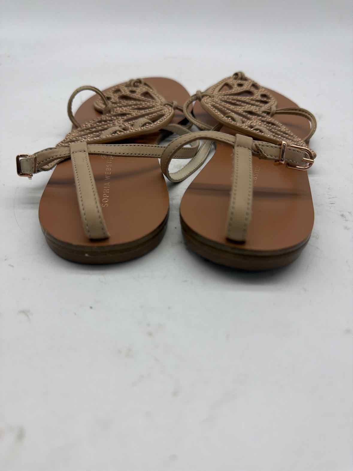Pre-Owned Sophia Webster Tan Size 40.5 Strappy Sandals | True Fashionistas.